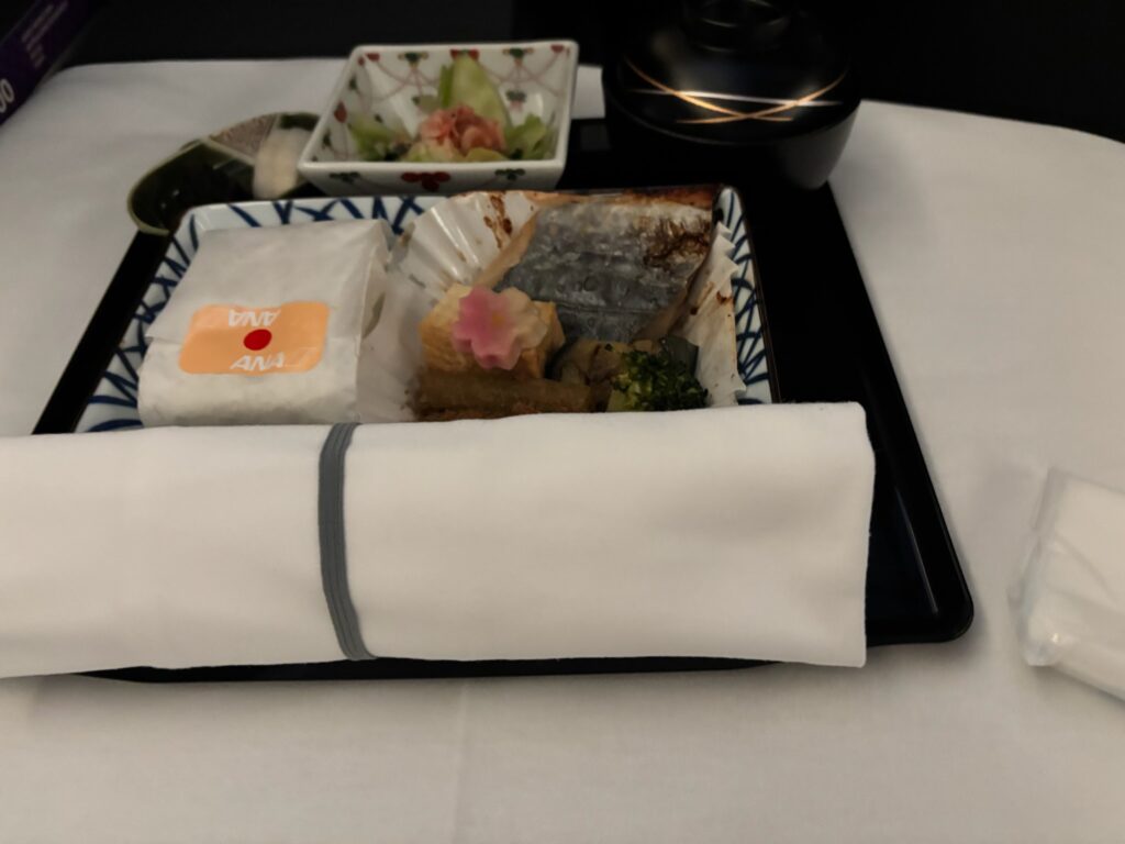 ANAビジネスクラス機内食の和食メニュー